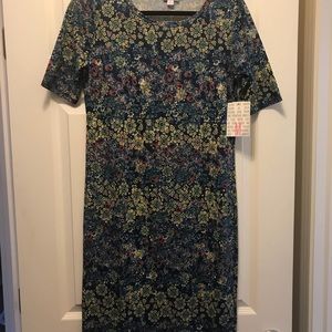NWT Lularoe floral Julia dress in size M